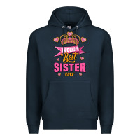 Navy world's best sister ever Premium Hoodie - Jasminsmagicworld