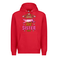 Red world's best sister ever Premium Hoodie - Jasminsmagicworld