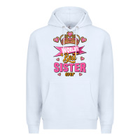 White world's best sister ever Premium Hoodie - Jasminsmagicworld
