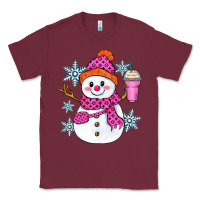Burgundy bougie snowman Classic Tee - Zillion Design Studio