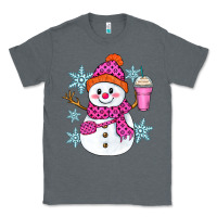 Charcoal Heather bougie snowman Classic Tee - Zillion Design Studio