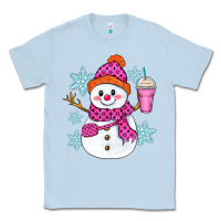 Dusty Blue bougie snowman Classic Tee - Zillion Design Studio