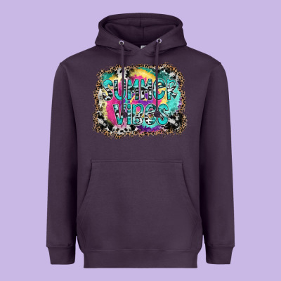 Summer Vibes Heavyweight Hoodie Designed By Sublimationcraftshop