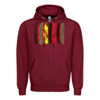 Burgundy softball brushstroke Zipper Hoodie - Zillion Design Studio