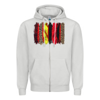 Dove Grey softball brushstroke Zipper Hoodie - Zillion Design Studio