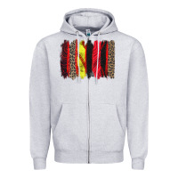 Heather Grey softball brushstroke Zipper Hoodie - Zillion Design Studio