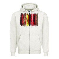 Oatmeal Heather softball brushstroke Zipper Hoodie - Zillion Design Studio