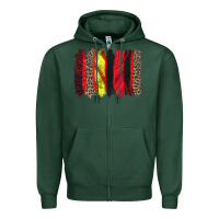 Sports Green softball brushstroke Zipper Hoodie - Zillion Design Studio