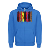 True Royal softball brushstroke Zipper Hoodie - Zillion Design Studio