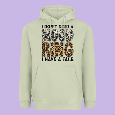 I Dont Need A Mood Ring I Have A Face Heavyweight Hoodie Designed By Cowhidedigitalart