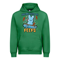 Emerald skateboard bunny Urban Hoodie - MaliasSmallBusiness