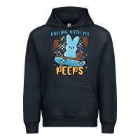Navy skateboard bunny Urban Hoodie - MaliasSmallBusiness