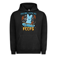 Pigment Black skateboard bunny Urban Hoodie - MaliasSmallBusiness