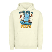 Pigment Pistachio skateboard bunny Urban Hoodie - MaliasSmallBusiness