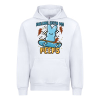 White skateboard bunny Urban Hoodie - MaliasSmallBusiness