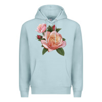 Blue Mist State Of Grace Rose Premium Hoodie - LillyAllenDesigns