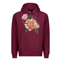 Burgundy State Of Grace Rose Premium Hoodie - LillyAllenDesigns