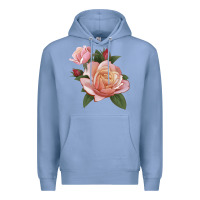 Colony Blue State Of Grace Rose Premium Hoodie - LillyAllenDesigns