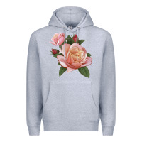 Heather Grey State Of Grace Rose Premium Hoodie - LillyAllenDesigns