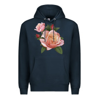 Navy State Of Grace Rose Premium Hoodie - LillyAllenDesigns