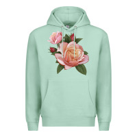 Seafoam State Of Grace Rose Premium Hoodie - LillyAllenDesigns