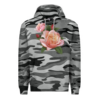 Slate Camo State Of Grace Rose Premium Hoodie - LillyAllenDesigns