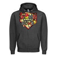 Charcoal Heather home sweet home softball Zipper Hoodie - Zillion Design Studio