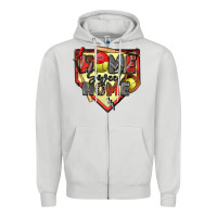 Dove Grey home sweet home softball Zipper Hoodie - Zillion Design Studio