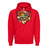 Red home sweet home softball Zipper Hoodie - Zillion Design Studio
