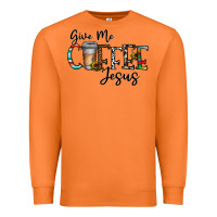 Carrot give me coffee jesus Premium Sweatshirt - CowhideDigitalArt