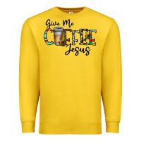 Lemon give me coffee jesus Premium Sweatshirt - CowhideDigitalArt