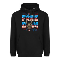 Black Freedom rock hand Heavyweight Hoodie - Neo Western