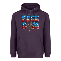 Plum Freedom rock hand Heavyweight Hoodie - Neo Western