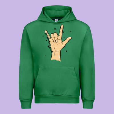 Love Needs No Words Urban Hoodie Designed By Maliassmallbusiness