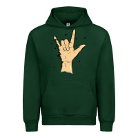 Forest Green love needs no words Urban Hoodie - MaliasSmallBusiness