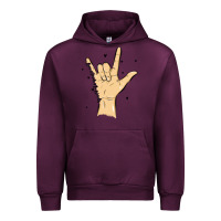Mauve Wine love needs no words Urban Hoodie - MaliasSmallBusiness