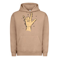 Pigment Burro love needs no words Urban Hoodie - MaliasSmallBusiness