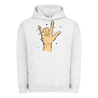 Pigment Lunar Rock love needs no words Urban Hoodie - MaliasSmallBusiness