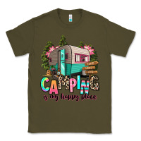 Army Green camping is my happy place Classic Tee - RanaPortraitStore