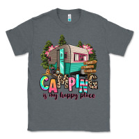 Charcoal Heather camping is my happy place Classic Tee - RanaPortraitStore