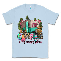 Dusty Blue camping is my happy place Classic Tee - RanaPortraitStore