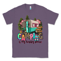 Lavender camping is my happy place Classic Tee - RanaPortraitStore