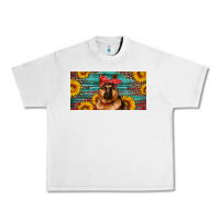 Lunar Rock german shepherd with sunflowers license plate Urban Heavy Tee - Artiststas