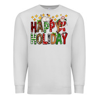 Dove Grey happy holiday christmas Premium Sweatshirt - FaDigitalArtStudio