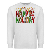 Oatmeal Heather happy holiday christmas Premium Sweatshirt - FaDigitalArtStudio