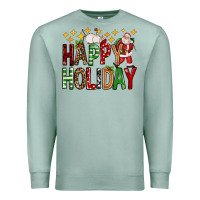Seafoam happy holiday christmas Premium Sweatshirt - FaDigitalArtStudio