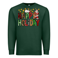 Sports Green happy holiday christmas Premium Sweatshirt - FaDigitalArtStudio