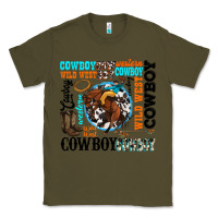 Army Green western cowboy wild west Classic Tee - texasbilliewilder