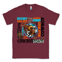 Burgundy western cowboy wild west Classic Tee - texasbilliewilder