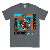 Charcoal Heather western cowboy wild west Classic Tee - texasbilliewilder